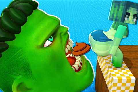 Monster School: Hulk Sandwich Runner GamePlay Mobile Game Superhero Max Level – Minecraft Animation