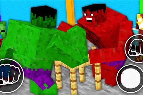 Monster School: Hulk ArmWrestling GamePlay Mobile Game Runner Max Level LVL – Minecraft Animation