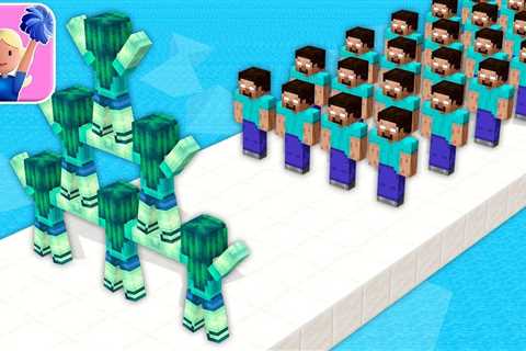 MONSTER SCHOOL: Cheerleader Run 3d MAX LEVEL Mobile Game – Minecraft Animation DRozpQP5JAE