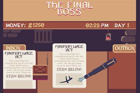 The Final Boss is a free, Papers, Please-style tale about the drudgery of running an evil empire