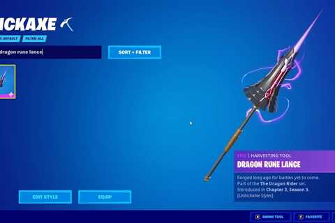 Here's Why Fortnite's Dragon Rune Lance Pickaxe Has Been Temporarily Disabled