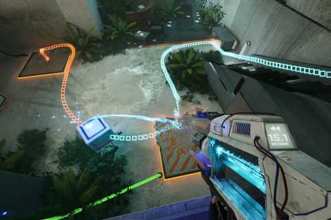 Instead of going 'pew pew' your space gun rewinds time in this sci-fi FPS