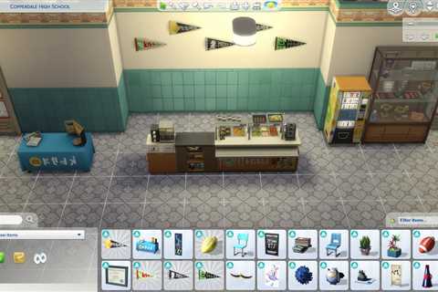 All Build Mode Items in The Sims 4 High School Years Pack