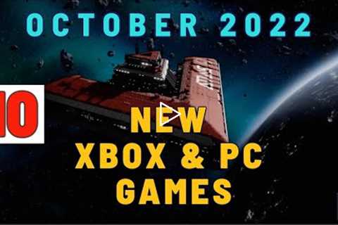 Top 10 New Upcoming XBOX & PC Games For October 2022