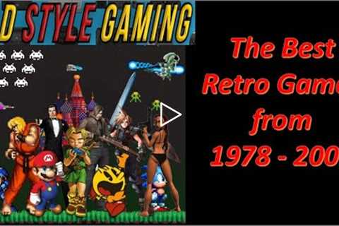 The Best Retro Video Games Ever (1978 - 2000 )