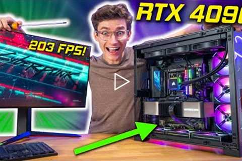 The ULTIMATE RTX 4090 Gaming PC Build! 😲 Full Gameplay Benchmarks w/ Ryzen 7950X!