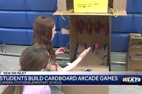 Oldham County 4th graders build cardboard arcade games