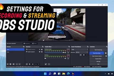 OBS Studio Settings for Game Recording & Streaming on Low PC (Hindi)