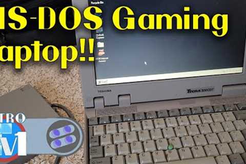 Setting up an MS-DOS & Windows 95 Laptop for Retro Games - Toshiba Tecra 500cdt