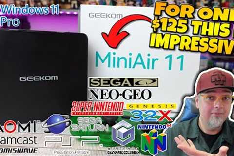 For ONLY $125 This MINI PC Is AMAZING For RETRO Game Emulation! Geekom Mini Air 11 Review!