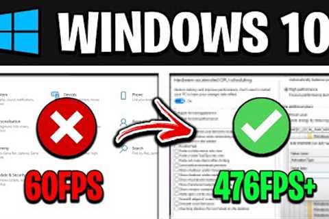 How To Optimize Windows 10 For GAMING - Best Settings for FPS & NO DELAY! (UPDATED)