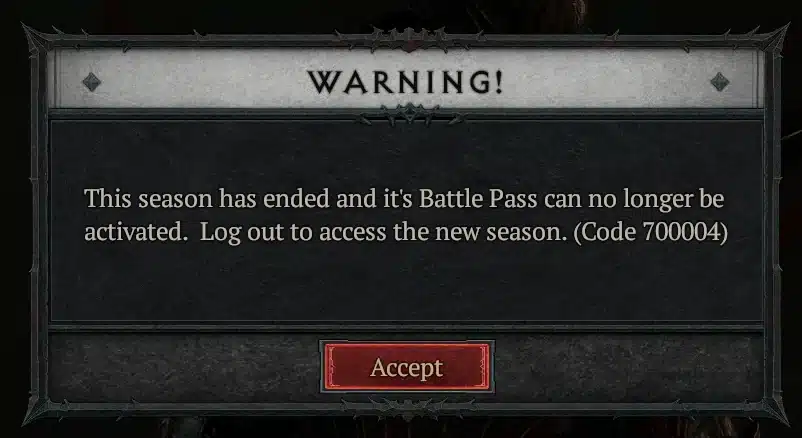 Diablo 4 700004 Error Code: How to Fix it