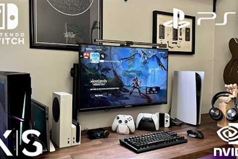 EVERY Gaming Console in One Monitor Setup - PS5 Series S PC Switch