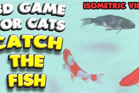 3D game for cats | CATCH THE FISH (isometric view) | 4K, 60 fps, stereo sound