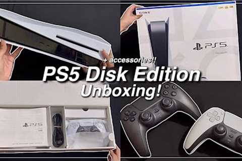 Playstation 5 Unboxing! 🎮 | aesthetic, asmr, controller and accessories!