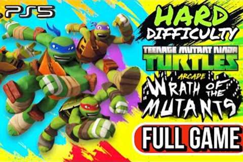 TMNT Arcade: Wrath of the Mutants PS5 Full Game Walkthrough HARD DIFFICULTY [4K ULTRA HD]