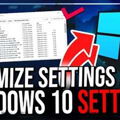 How to Optimize Windows 10 For GAMING & Performance in 2024 The Ultimate GUIDE (Updated)