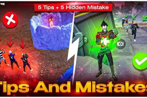 5 New Game  Changing Tricks vs 5 Common Mistakes Tips And Tricks || How To Become Pro In Free Fire