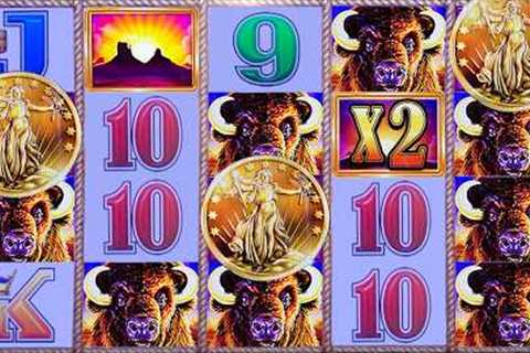 HANDPAY on MEDIUM BET ➤ MASSIVE WIN on BUFFALO GOLD