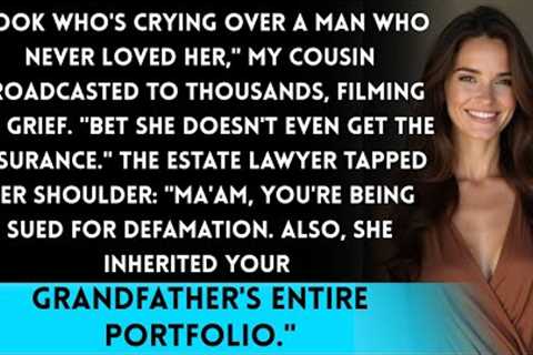 My Cousin Livestreamed My Husband''s Funeral to Mock Me — She Didn''t See the Lawyer Behind Her...