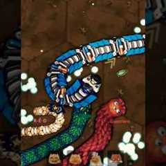The Most Unbelievable Comeback in Worms Zone History #snake #cacingbesar #arcadegame #gaming