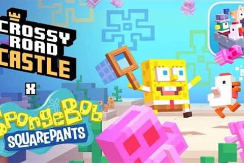SpongeBob X Crossy Road Castle  - iOS (Apple Arcade) Gameplay