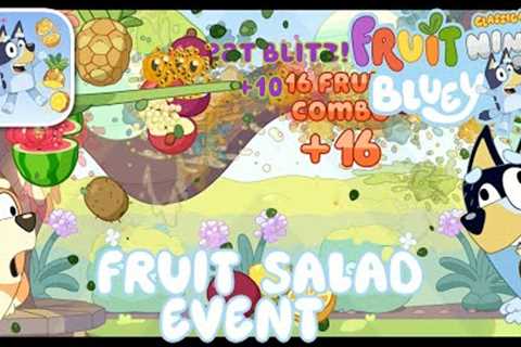 Bluey X Fruit Ninja - FRUIT SALAD EVENT - iOS (Apple Arcade) Gameplay